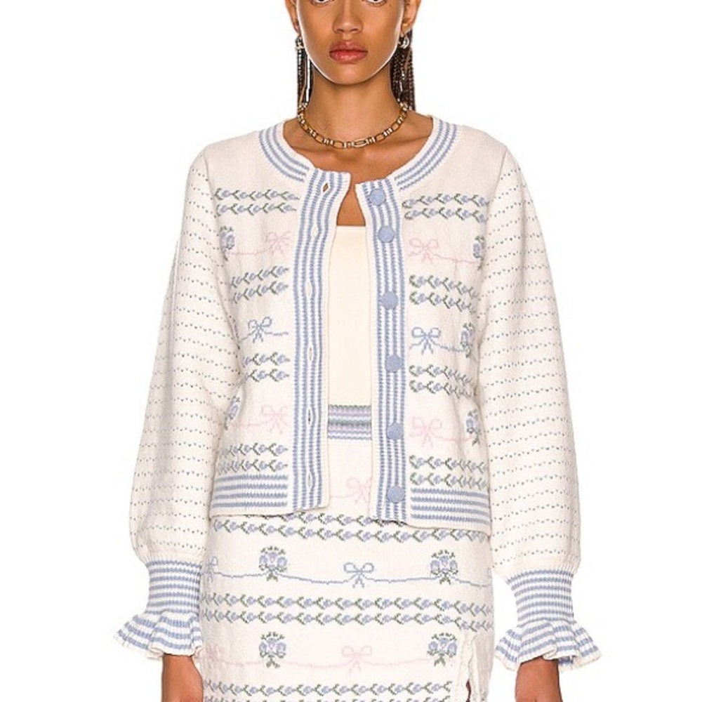LSF Cardigan in Blue Bells